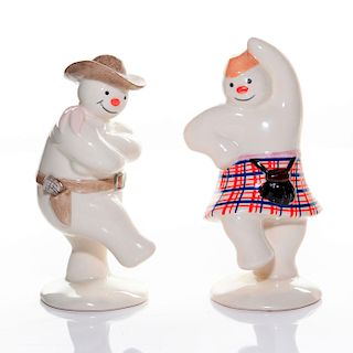 2 ROYAL DOULTON FIGURINES, SNOWMAN GIFT COLLECTION