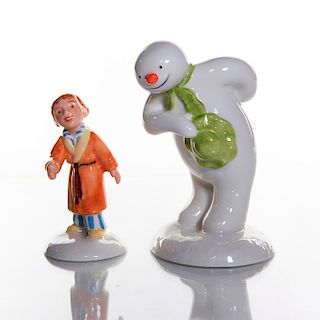 2 ROYAL DOULTON 'THE SNOWMAN FIGURINES' GIFT COLLECTION