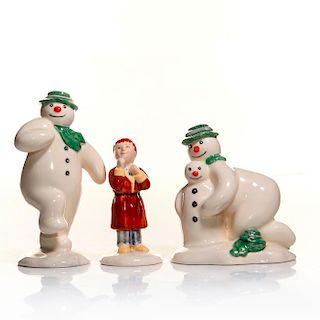 3 ROYAL DOULTON FIGURINES, SNOWMAN GIFT COLLECTION