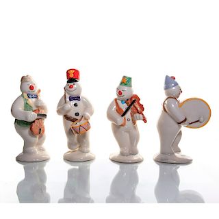 4 ROYAL DOULTON THE SNOWMAN GIFT COLLECTION FIGURINES
