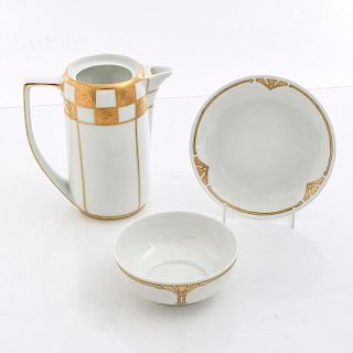 SET OF 3 TABLE SET, BOWL, SAUCER AND PITCHER