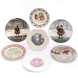 7 ASSORTED ROYAL DOULTON SERIESWARE PLATES