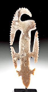 Superb / Intact Maya Eccentric Flint - Lizard Form