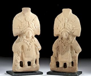 Maya Jaina Terracotta Warrior Figures (matched pr)