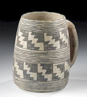 Prehistoric Anasazi Black-on-White Mug, ex-Museum
