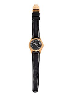 Glashutte, 18K Yellow Gold 'Navigator' Wristwatch