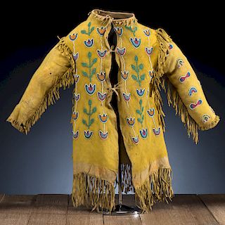 Apsaalooke (Crow) Beaded Hide Child's Jacket, From the Stanley B. Slocum Collection, Minnesota