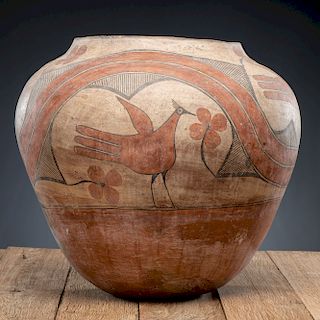 Zia Polychrome Pottery Olla, From the Harriet and Seymour Koenig Collection, New York