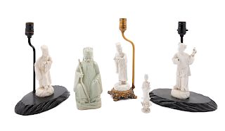 Five Chinese Porcelain Figures
Tallest overall: height 14 in., 36 cm. 