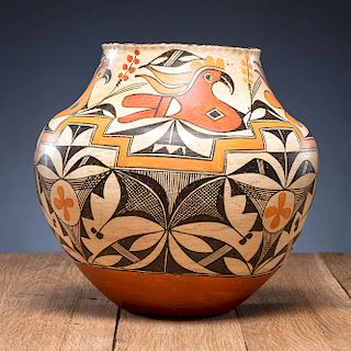 Acoma Polychrome Pottery Olla
