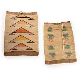 Pair of Nez Perce Corn Husk Flat Bags,  From the Stanley B. Slocum Collection, Minneapolis, Minnesota