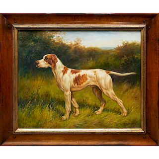 OIL ON CANVAS, ENGLISH POINTER
