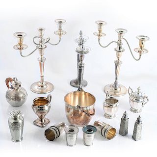 LARGE COLLECTION OF SILVERPLATE HOMEWARES