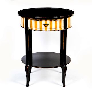 EARLY ROCHE BOBOIS ROUND END TABLE