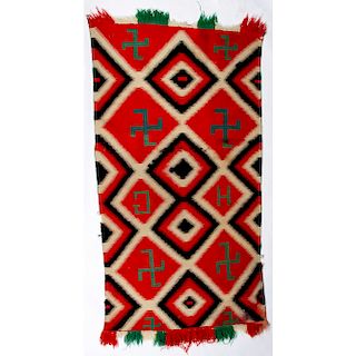 Navajo Germantown Weaving / Rug, From the Stanley Slocum Collection, Minnesota 