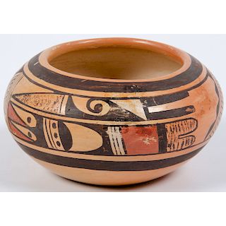 Fannie Nampeyo (Hopi, 1900-1987) Pottery Bowl, From the Stanley Slocum Collection, Minnesota 