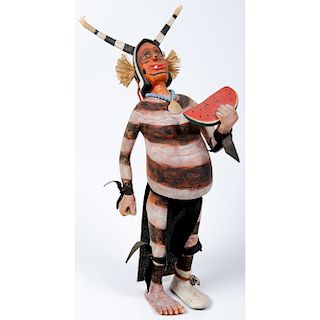 Hopi Koshare Katsina, Eating Watermelon 