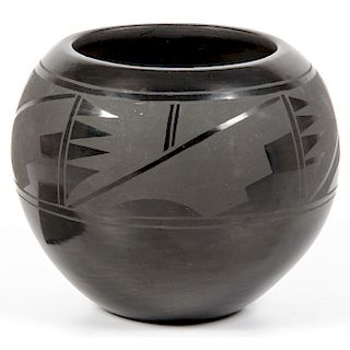 Margaret Garcia (Santa Clara, 20th century) Blackware Pottery Jar, From the Robert B. Riley Collection, Illinois