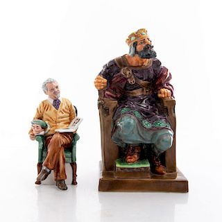 2 ROYAL DOULTON FIGURINES, PRIDE AND JOY, THE OLD KING