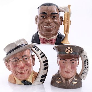 THREE LARGE ROYAL DOULTON ENTERTAINERS CHARACTER JUGS
