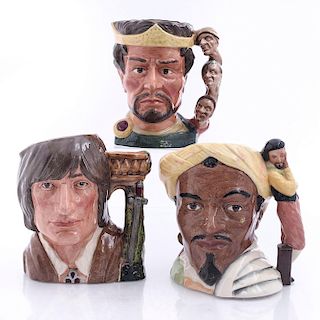 3 LG DOULTON CHARACTER JUGS, SHAKESPEAREAN COLLECTION