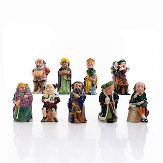 9 STAFFORDSHIRE CHARACTER JUGS, SHAKESPEARE COLLECTION