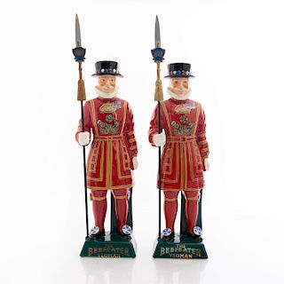 PAIR OF CAROLTON WARE  BEEFEATER GIN DECANTERS