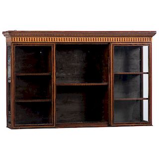 Continental Inlaid Hanging Bookcase
