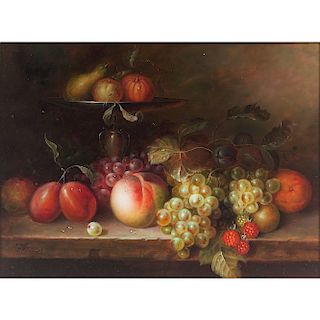 Still Life with Fruit, Signed Francois