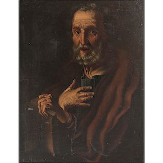 Oil on Canvas Painting of St. Paul, Italian School