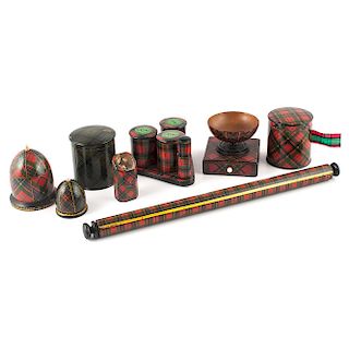 Tartan Ware Sewing Boxes and Other Accessories
