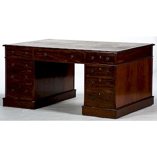 Chippendale-style Partners Desk