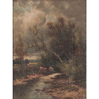 Oil on Canvas Landscape, Signed Hays