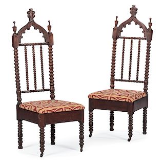American Victorian Gothic Side Chairs