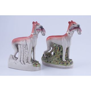 Staffordshire Whippets with Rabbits
