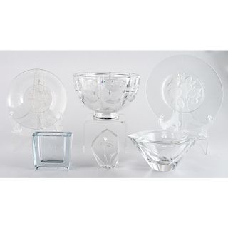 Orrefors Crystal Bowls and Vase, Plus
