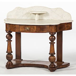 Classical Marble Top Hall Table
