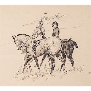Equestrian Pen and Ink Drawings