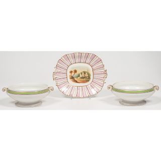 Paris Porcelain Serving Bowls and Dish