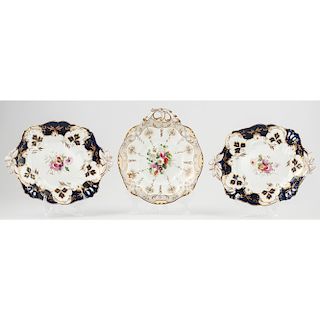 Continental Hand-Painted Porcelain Dishes