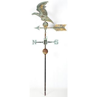Eagle Weathervane on Stand with Directionals