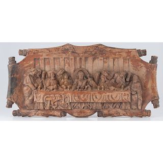 Last Supper Wood Carving