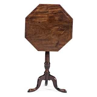 English Candlestand with Line Inlay