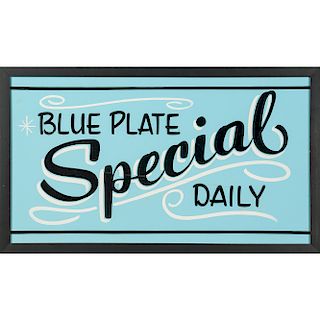 Blue Plate Special Diner Sign