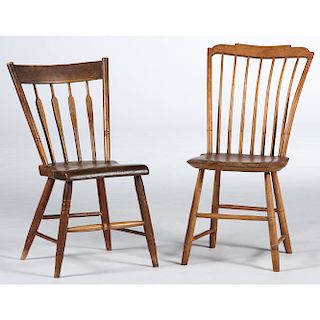 Arrow and Bent Back Windsor Chairs