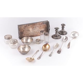 Sterling-Mounted Accessories and Silverplate