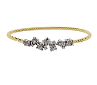 David Yurman Precious Chatelaine Gold Diamond Bracelet