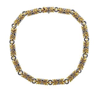 Bvlgari Bulgari 18K Gold Steel Necklace