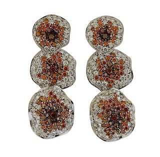 Palmiero 18K Gold Fancy Diamond Earrings