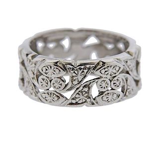 Platinum Wide Band Ring